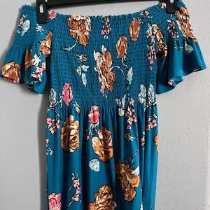 Hawaiian theme summer dress / floral